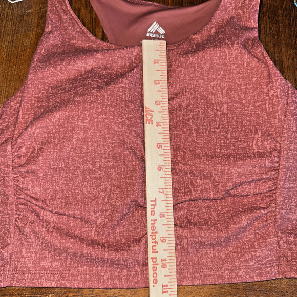 RBX Tank Top Sz L Built In Bra Terracotta Activewear Workout Yoga Gym Athleisure - Picture 6 of 11